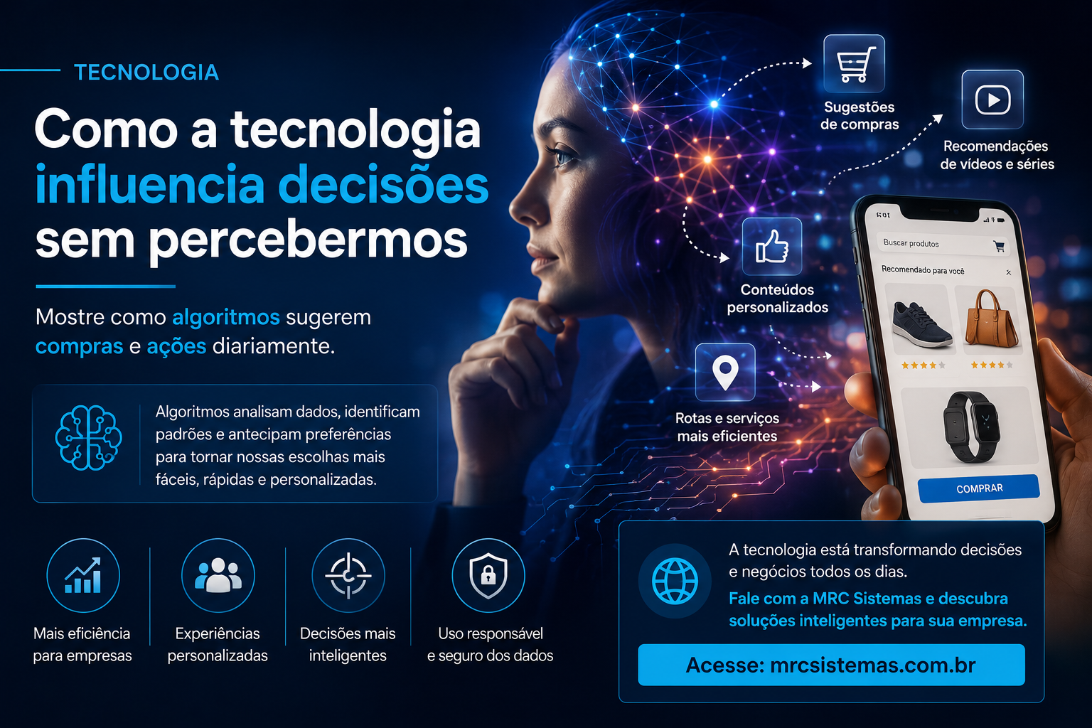 Como a tecnologia influencia decisões sem percebermos