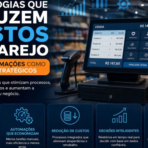Tecnologias que reduzem custos no varejo: PDV e automações como aliados estratégicos